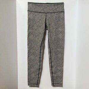 lululemon athletica Black and White Patterned Leggings